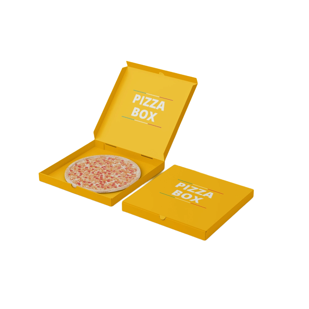 Custom pizza box with logo