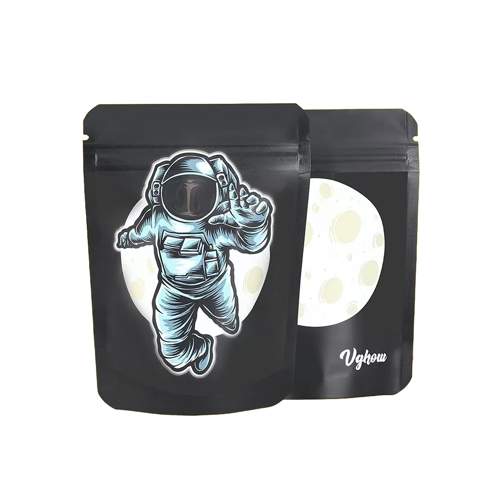 Odor-resistant mylar bags with PVC windows