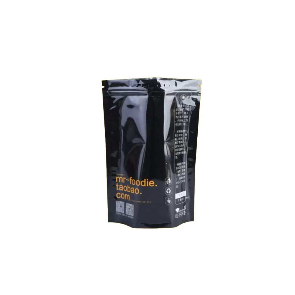 Self-sealing aluminum foil bag for food
