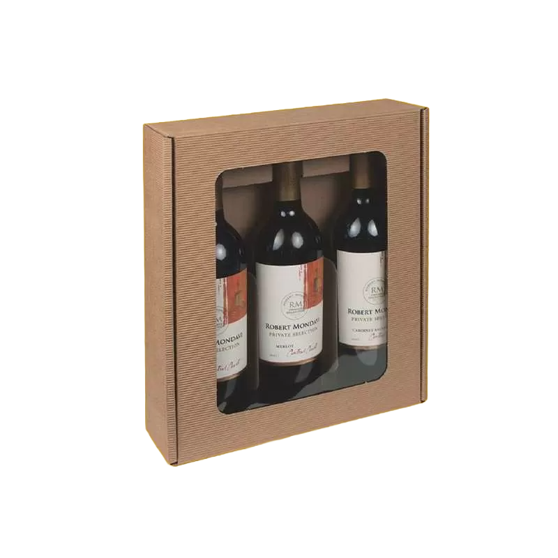Wine box with window