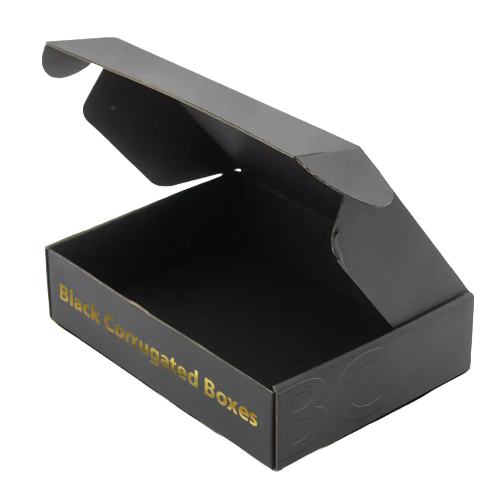 Black Corrugated Shipping Boxes