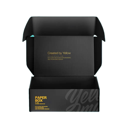 Black Corrugated Shipping Boxes