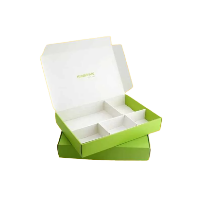 Biscuit box with partitions