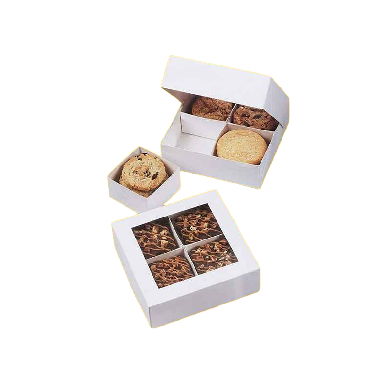 Biscuit box with partitions