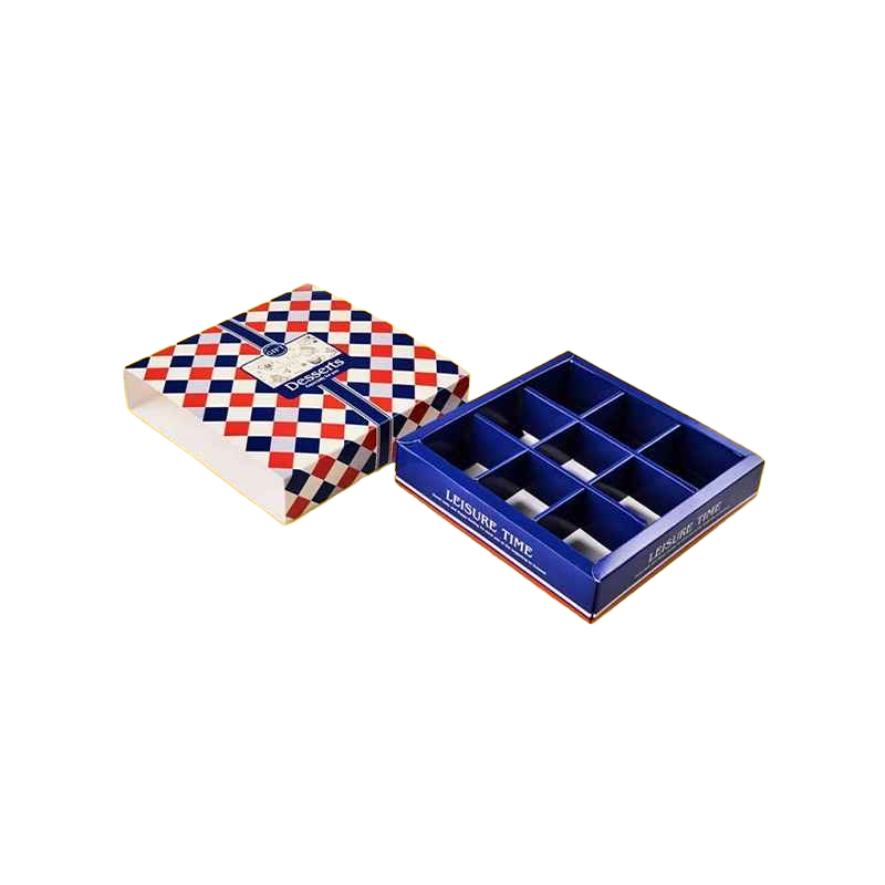 Biscuit box with partitions