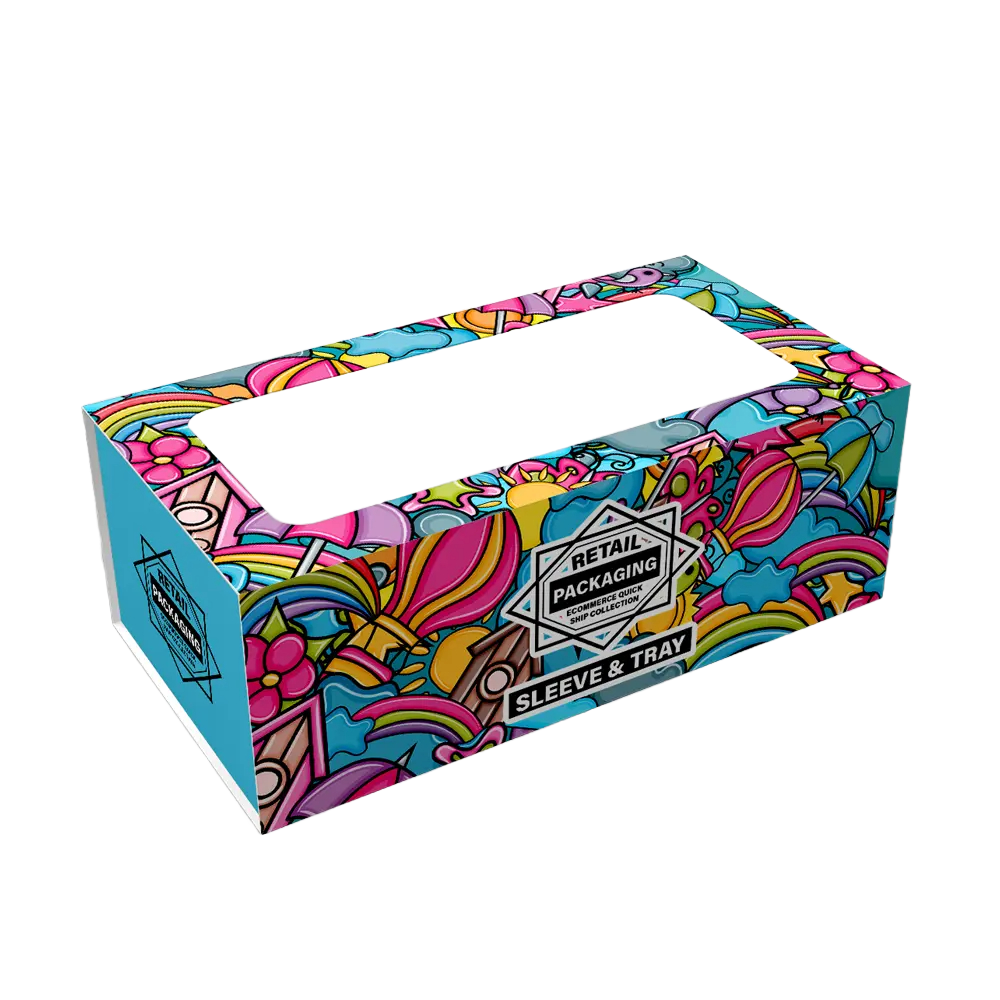 Custom Tray and Sleeve Packaging Boxes