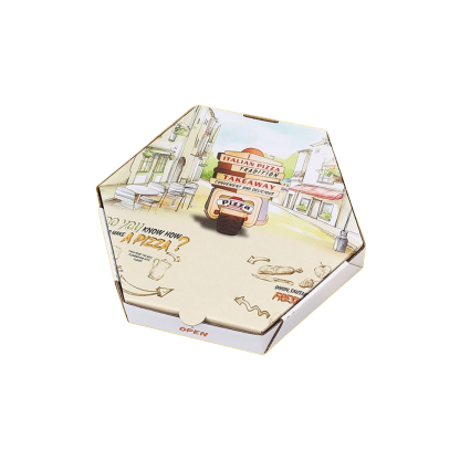 Custom Hexagonal Pizza Boxes