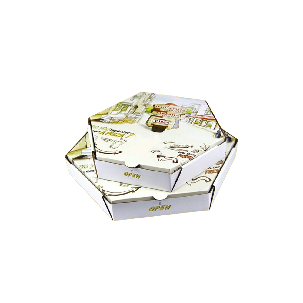 Custom Hexagonal Pizza Boxes