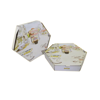 Custom Hexagonal Pizza Boxes