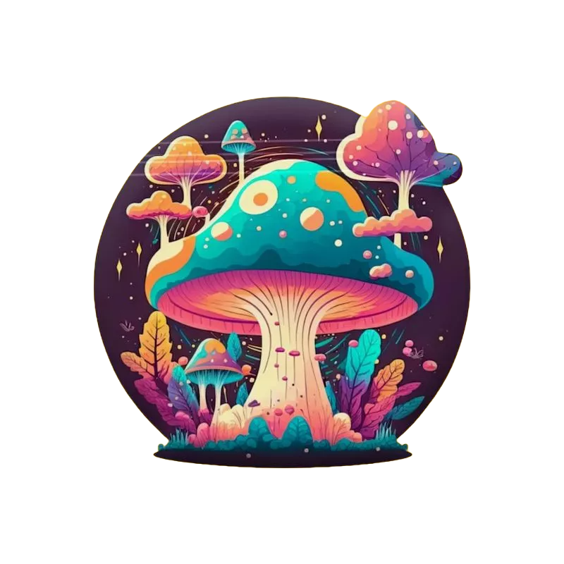 Mushroom Mylar Bag