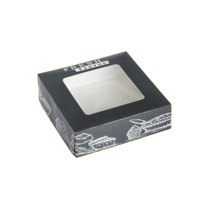 Cake box with window