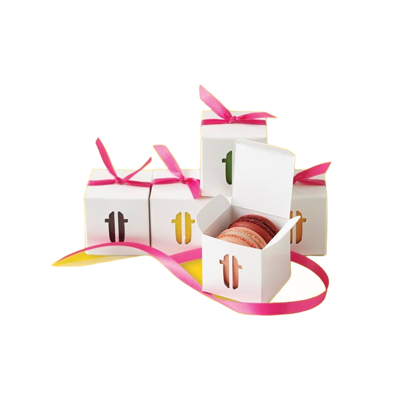 White Macaron Boxes