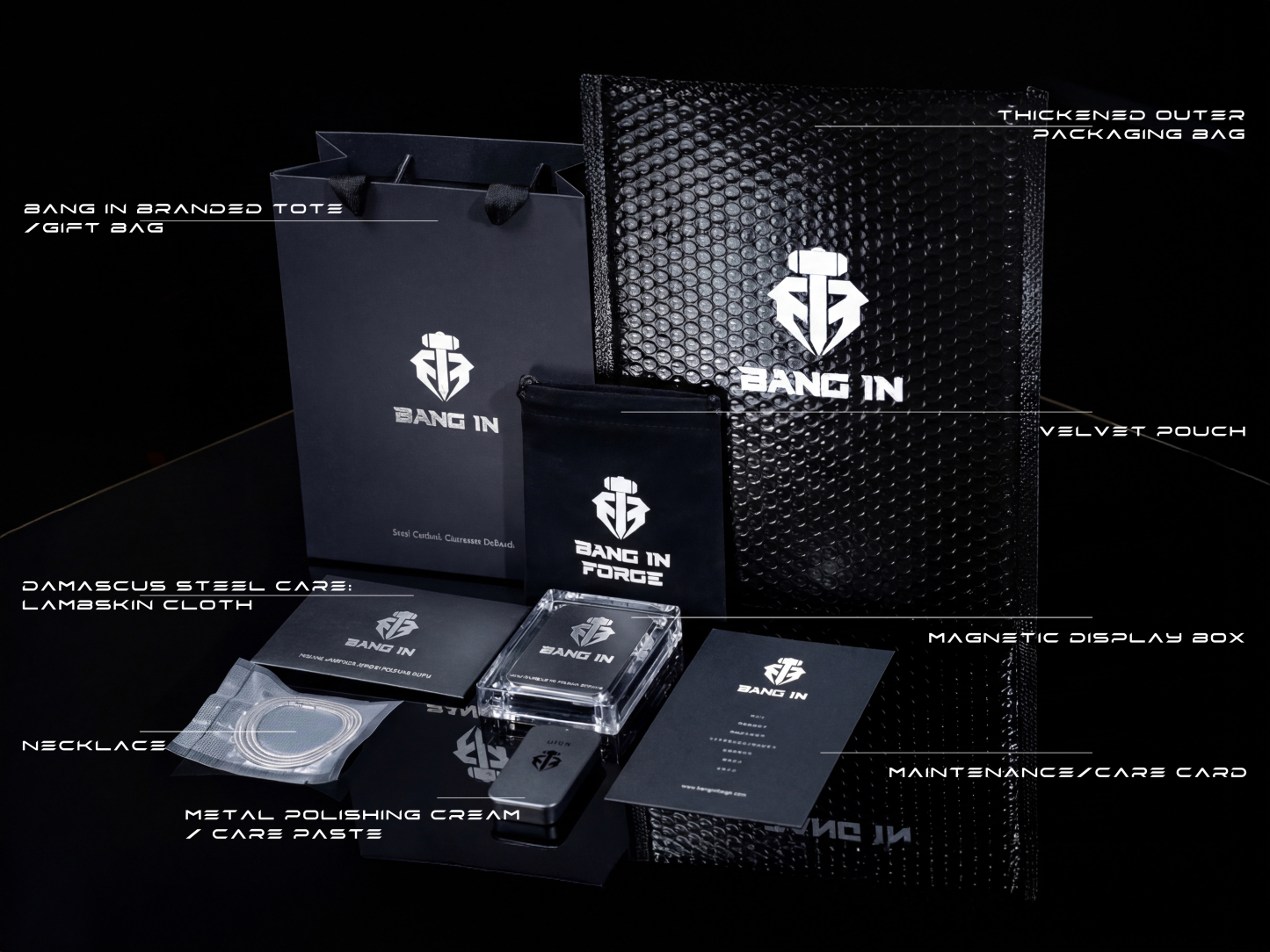 iolet Feather Shield" | Hand-Torched Damascus Steel Pendant | Bang In Forge