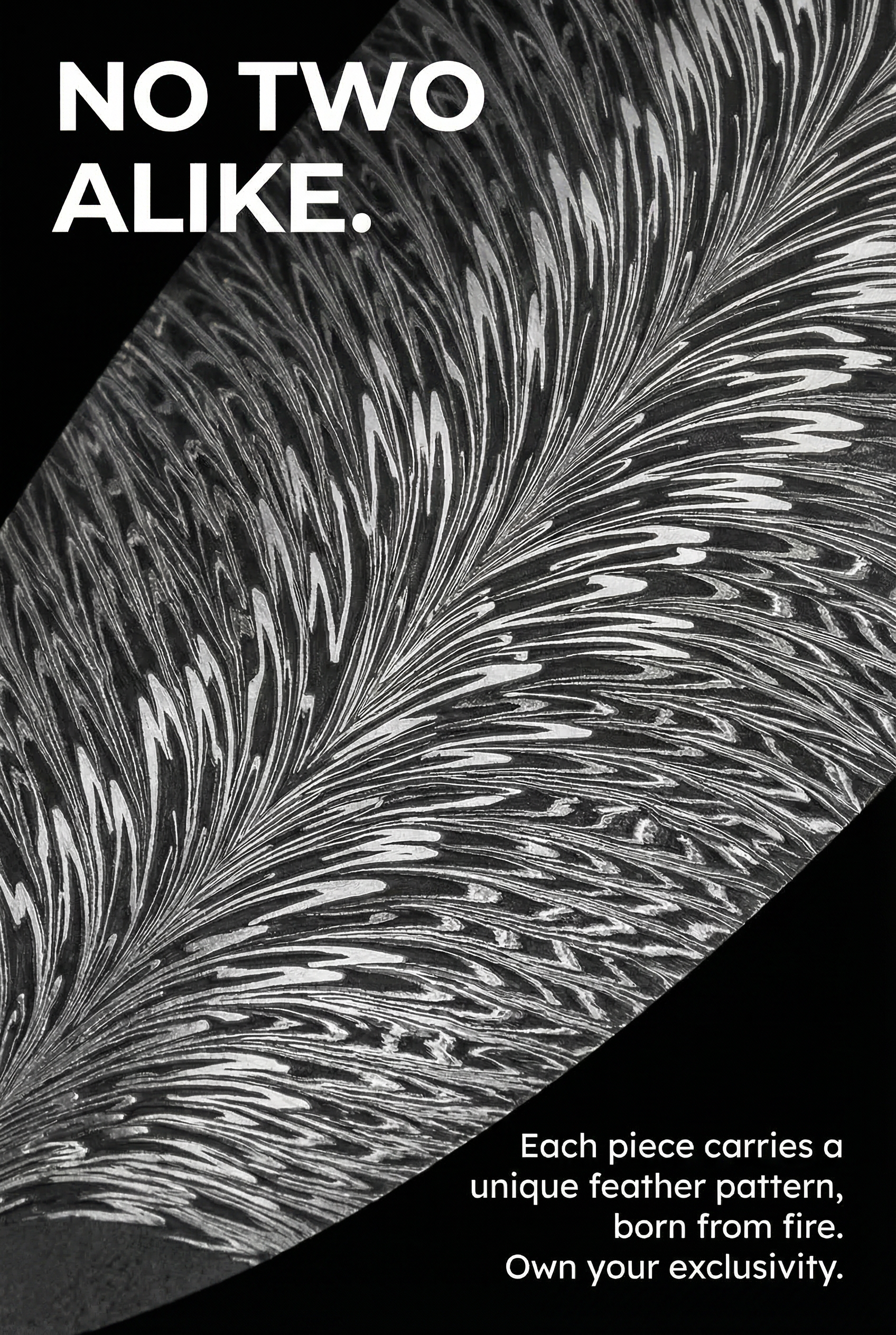 "Feathered Guardian" Damascus Steel Shield Pendant |Bang In Forge