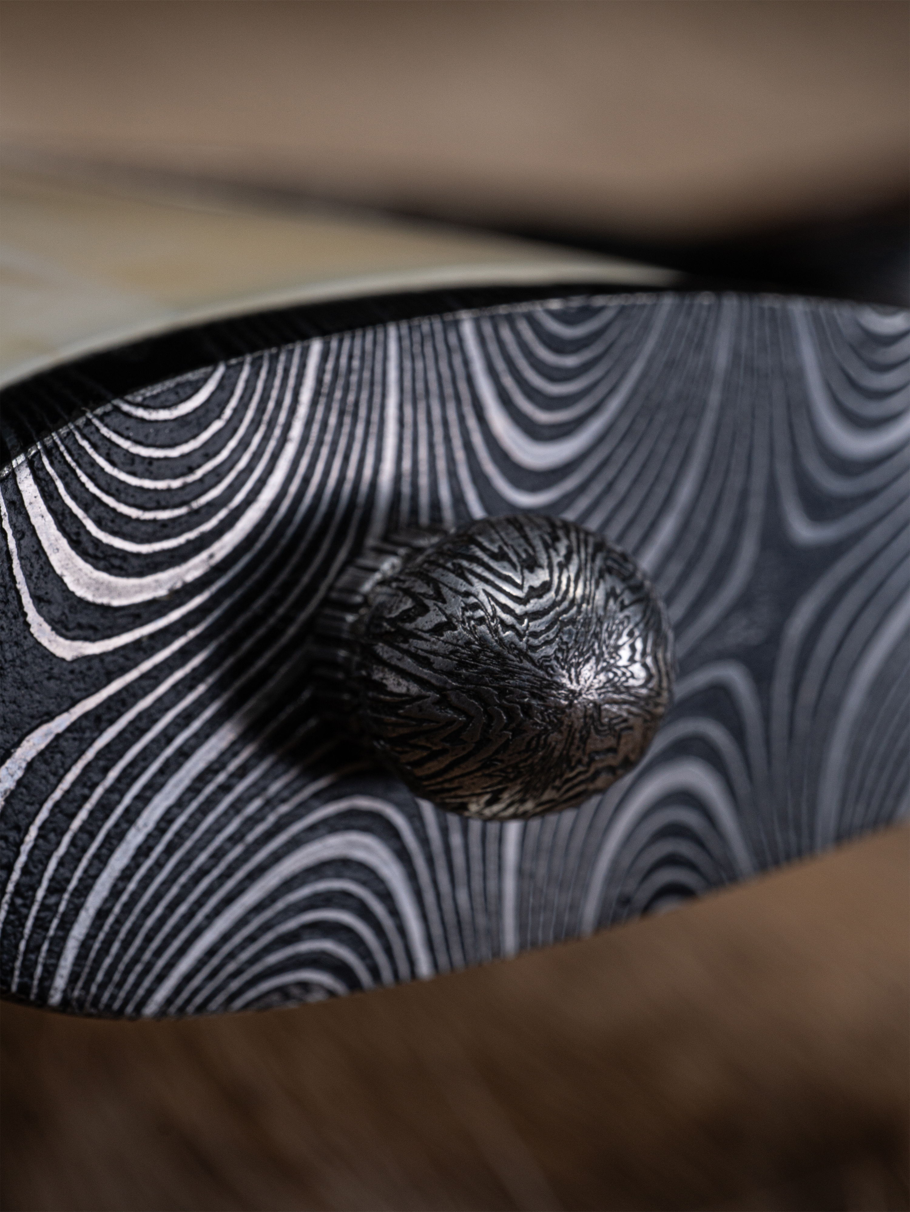 “Ares” – Damascus Steel Bowie Knife | Narwhal Ivory Handle | Bang in