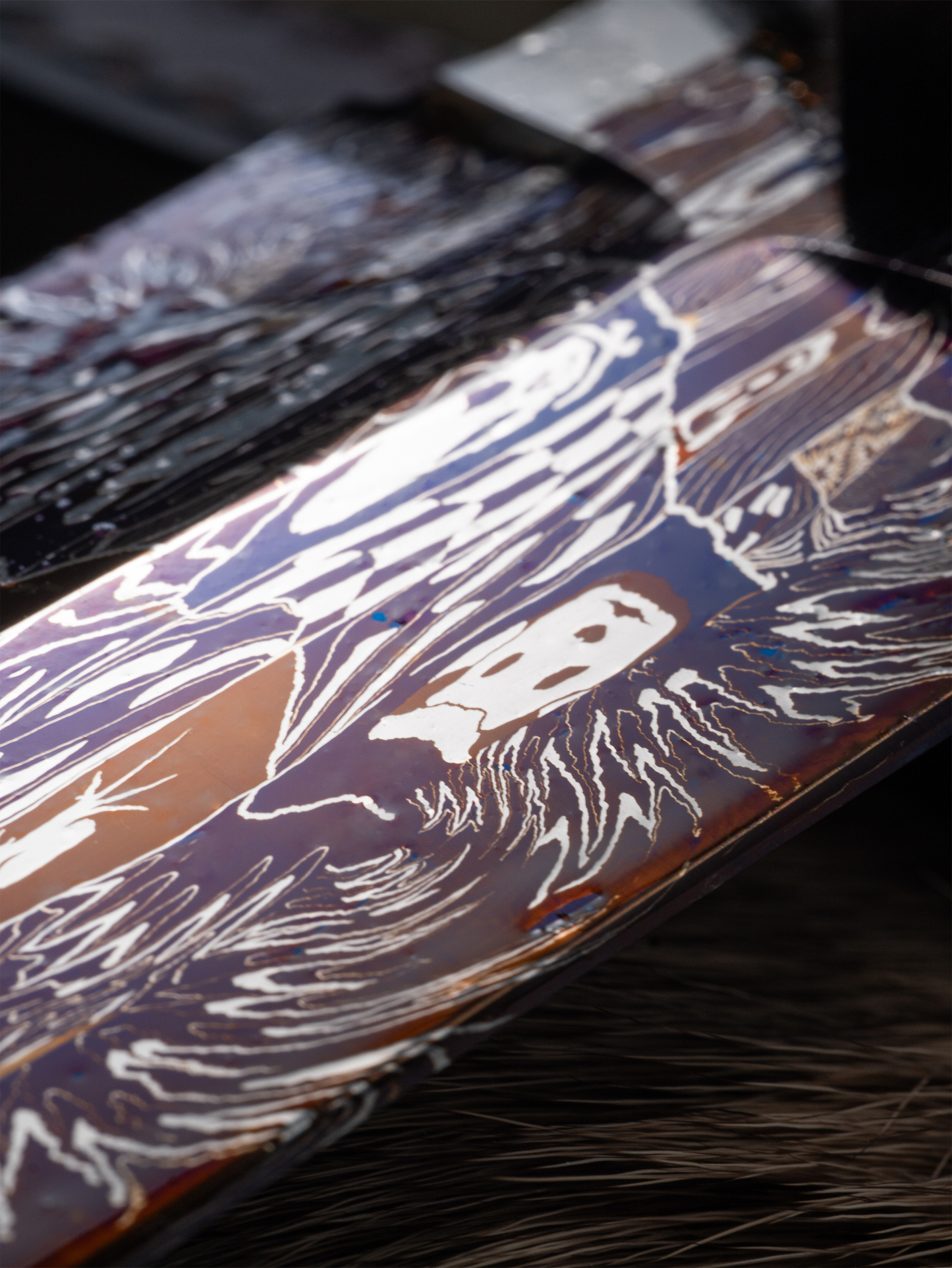 “King’s Sword” – Hand-Forged Damascus Steel Sword | Ivory Handle & Ornate Guard