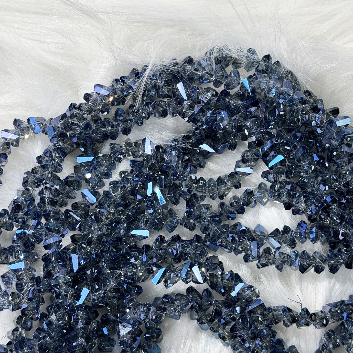 7mm blue stone bead