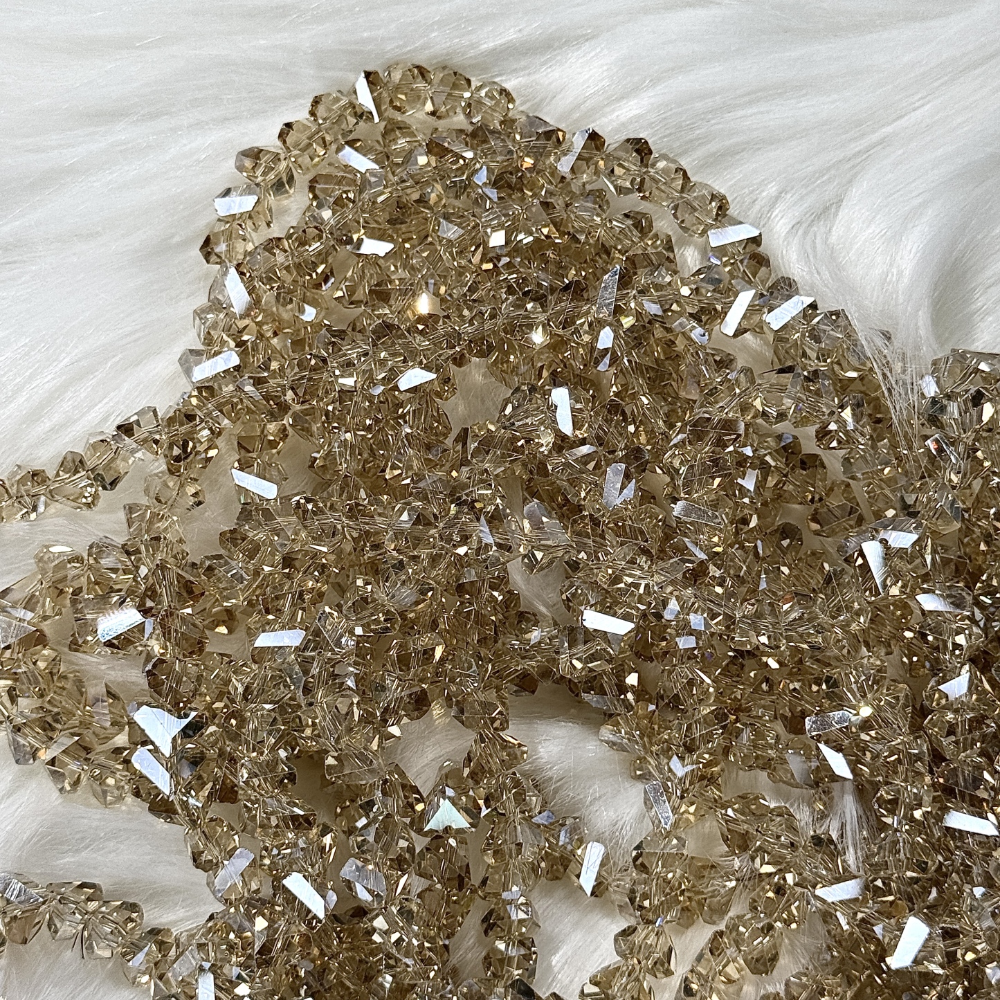 7mm yellow stone bead