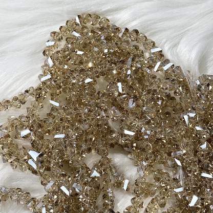 7mm yellow stone bead