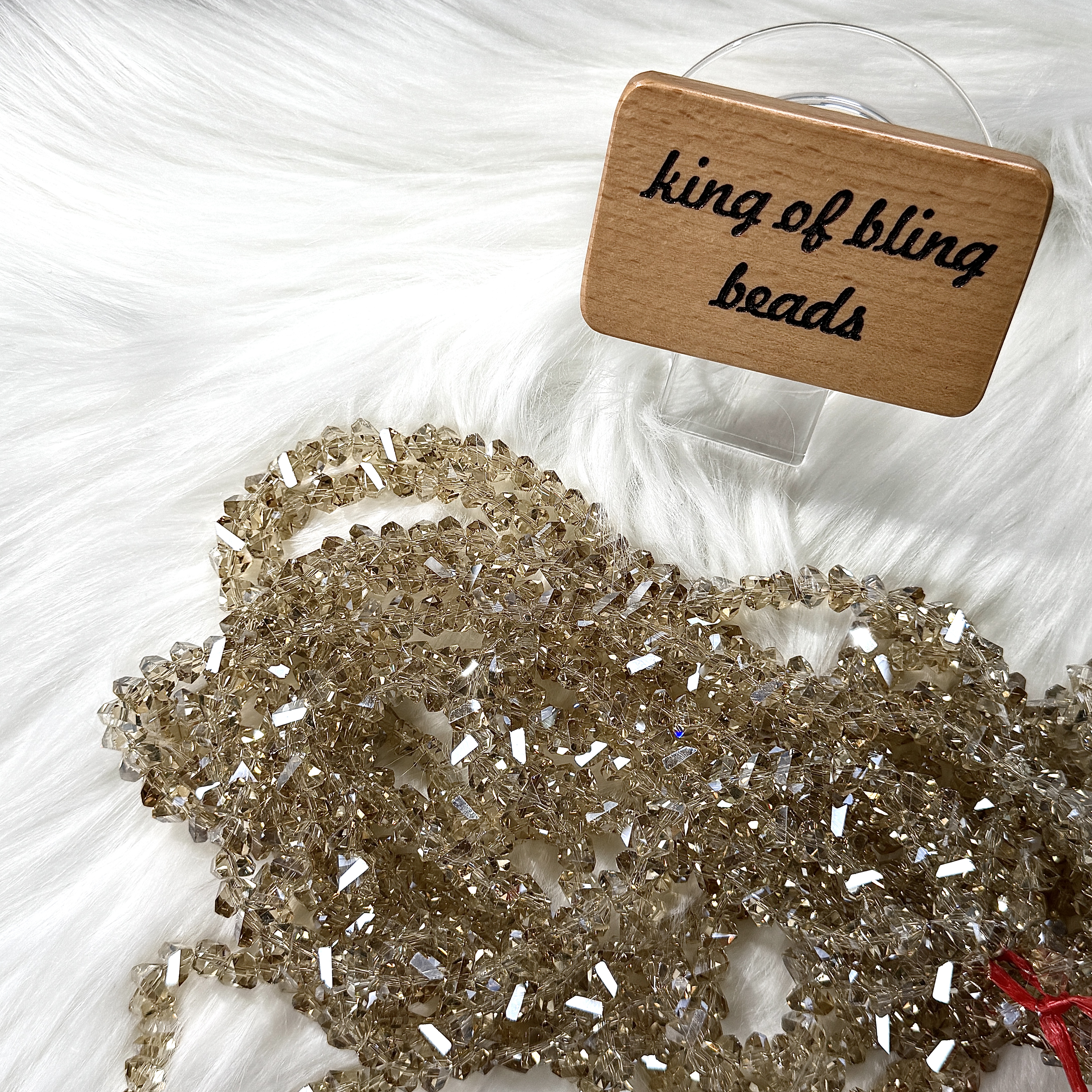 7mm yellow stone bead