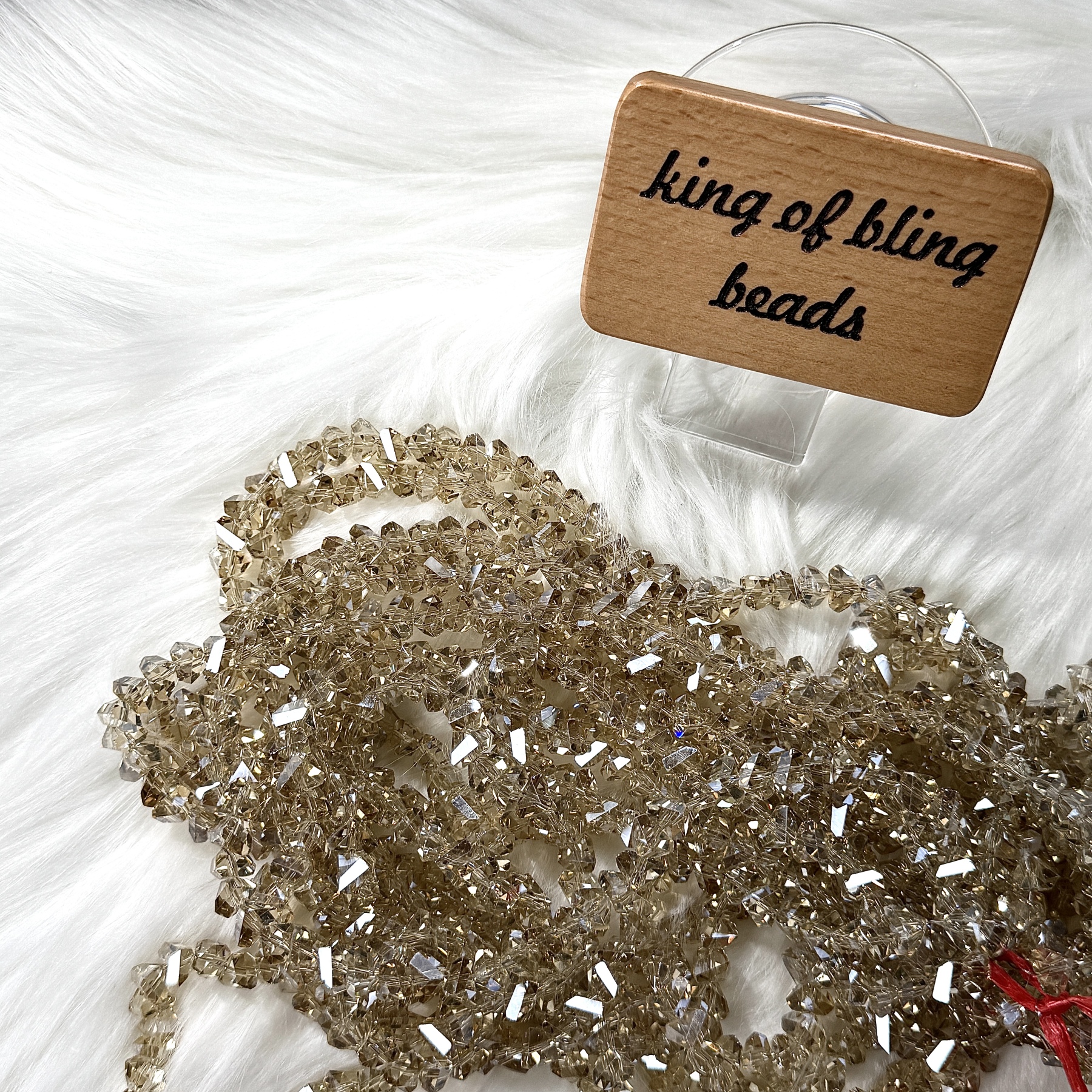 7mm yellow stone bead