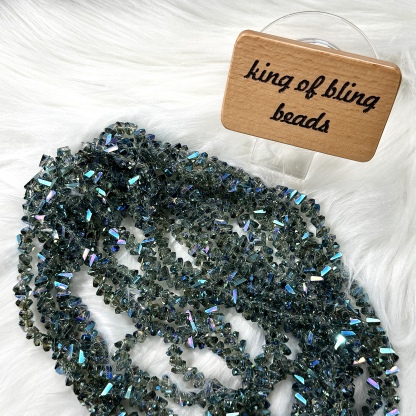 7mm green stone bead