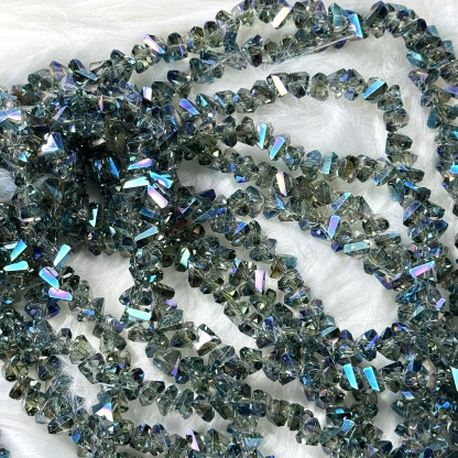 7mm green stone bead