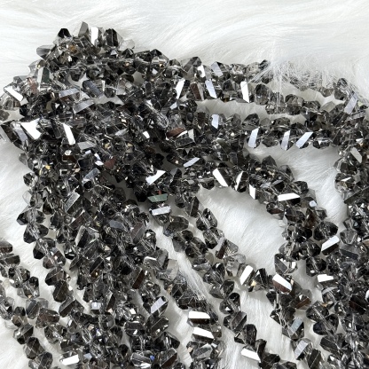 7mm black stone bead