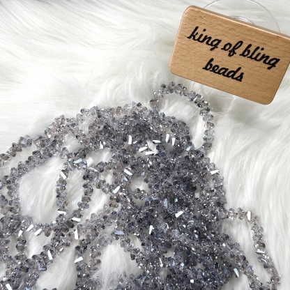 9mm purple stone bead