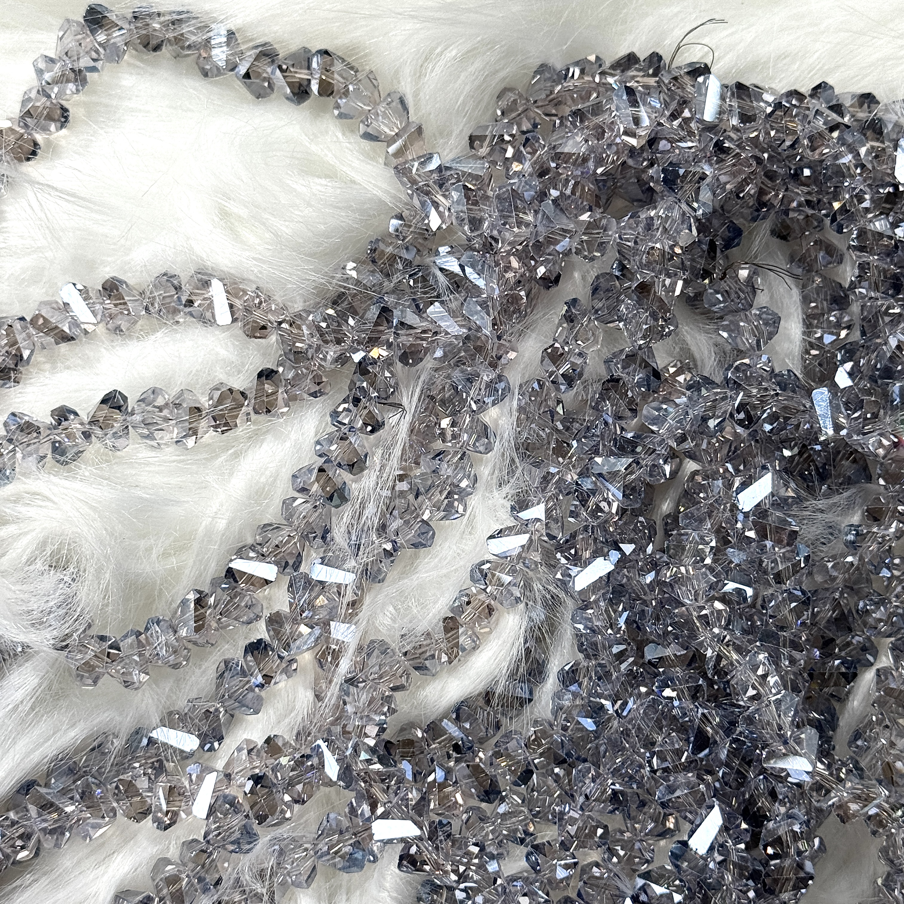 9mm purple stone bead