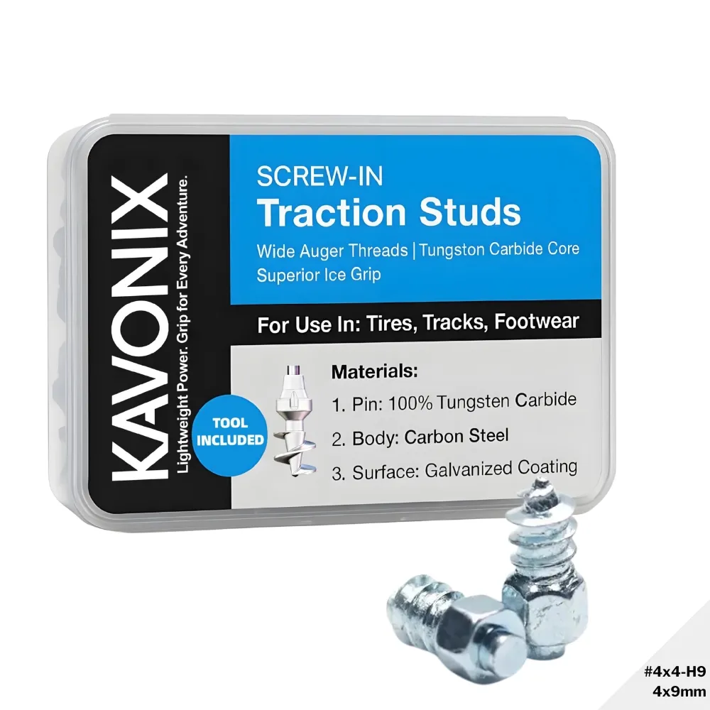 Model 4×4-H9 Screw Tire Studs for Bicycles | Long-Lasting Grip