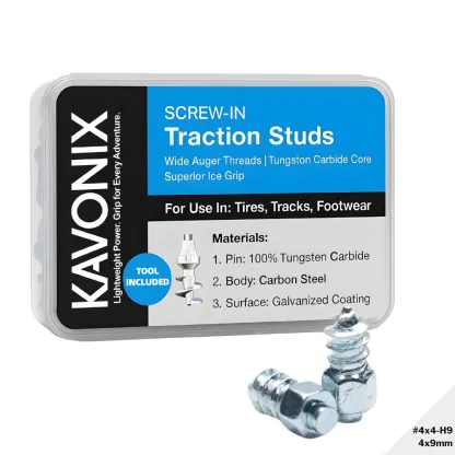 Model 4×4-H9 Screw Tire Studs for Bicycles | Long-Lasting Grip