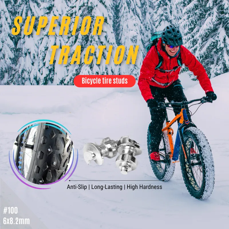 Model 100 Fat Bike Tire Studs – Ride Snow Trails with Grip