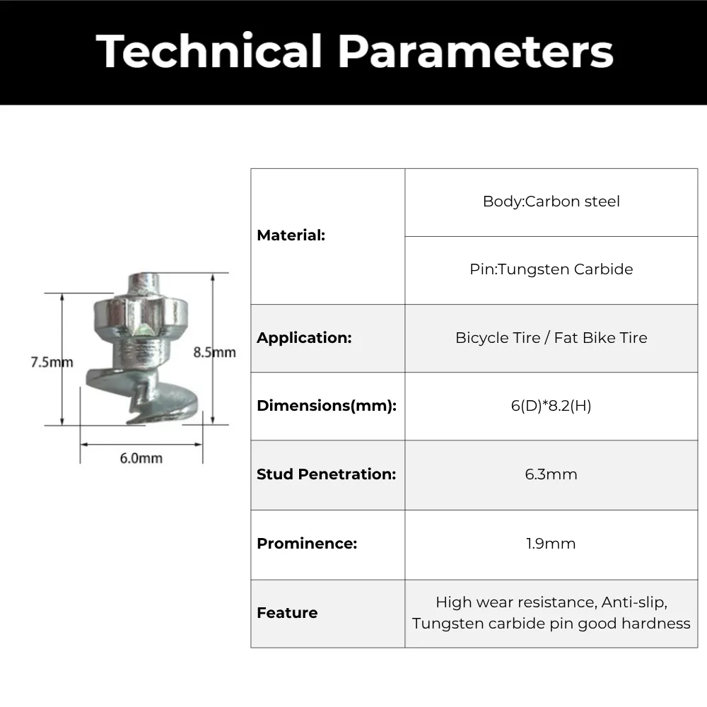 Model 100 2.2mm Prominence Ice Spikes for Running Shoes