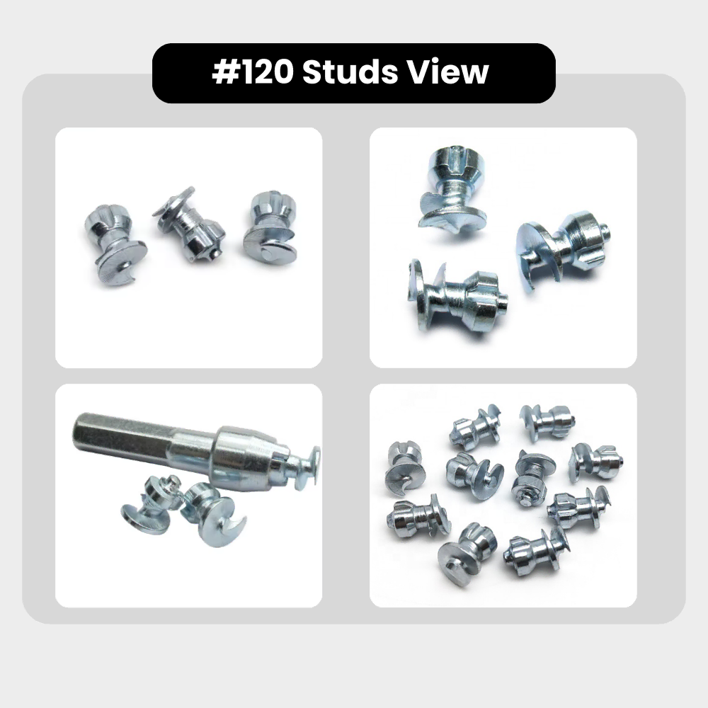 Model 120 Motorcycle Tire Studs for Snow & Ice Traction| Kavonix