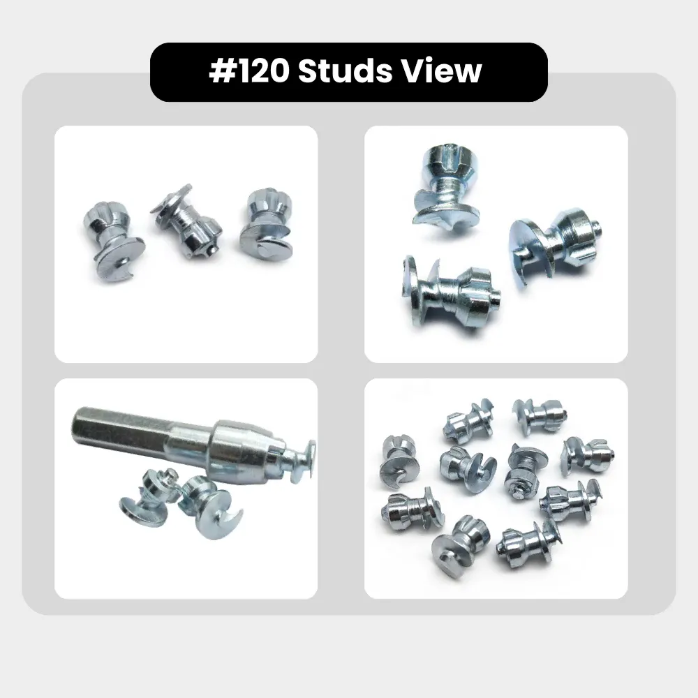 Model 120 Motorcycle Tire Studs for Winter Road Safety