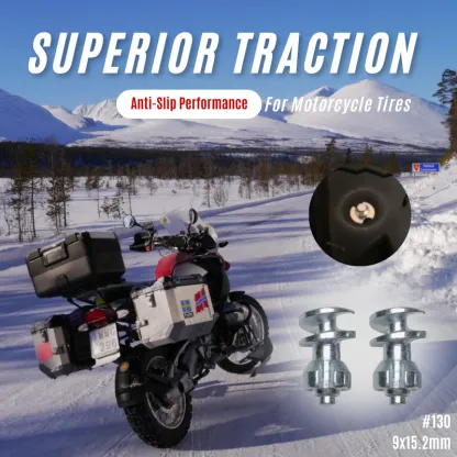 Model 130 anti-slip studs for street motorcycles on ice and snow