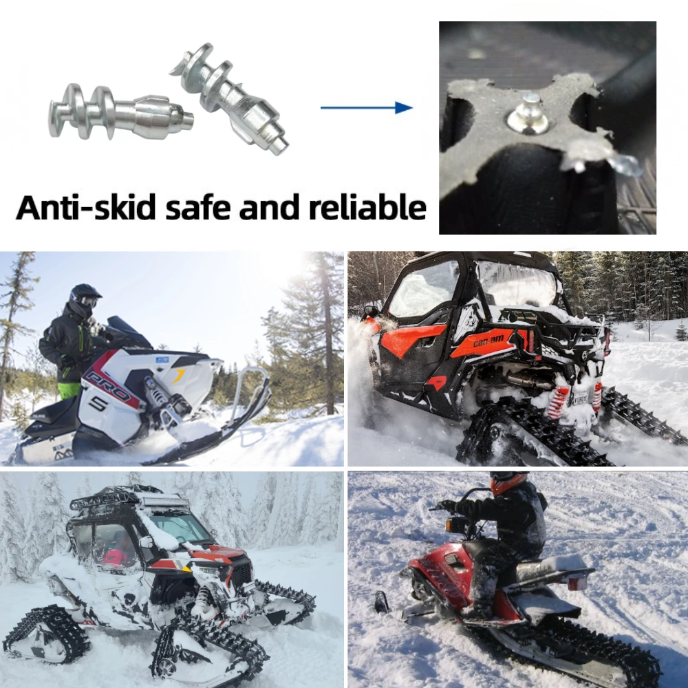 Snowmobile Track Studs 1610 anti-skid carbide studs for ice and hard snow