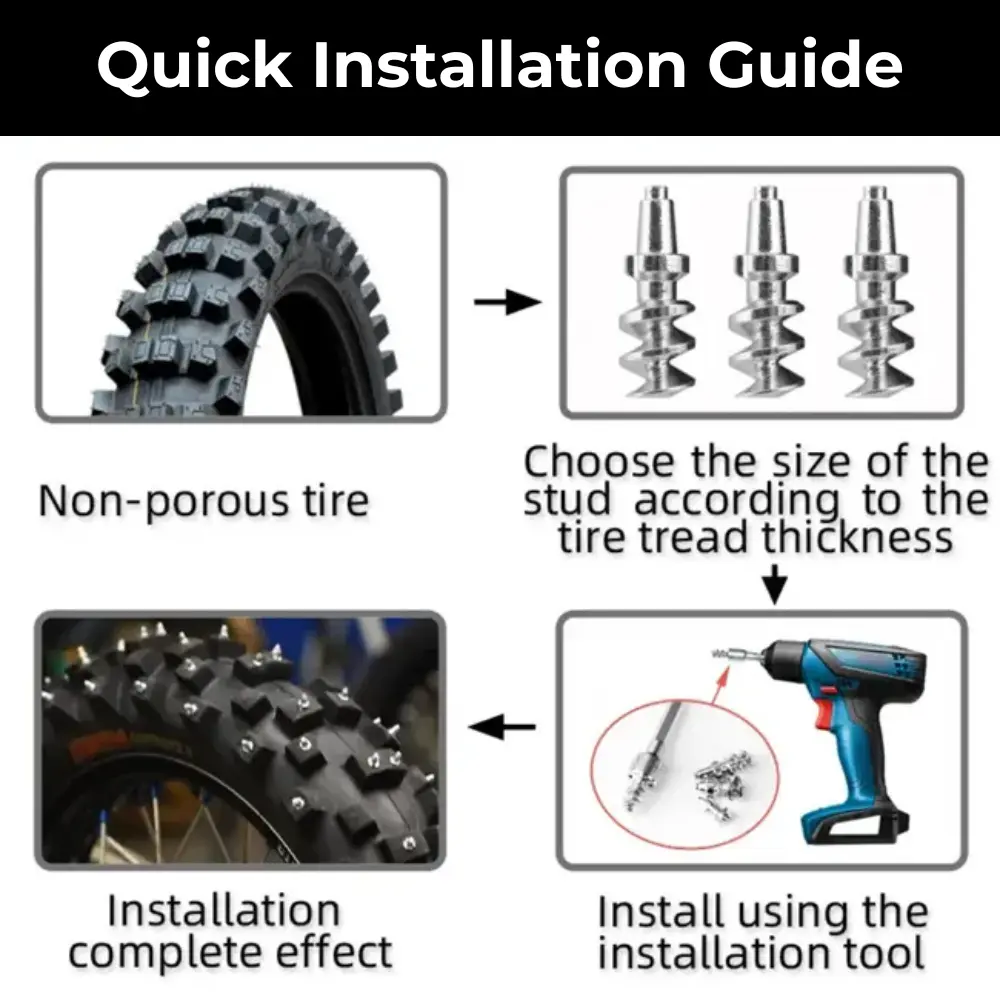 tire stud installation diagram automotive