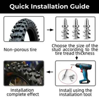 170 dirt bike studs installation guide and tool set