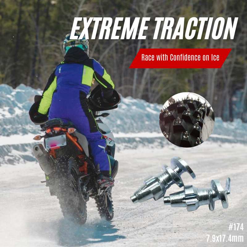 Kavonix 174 dirt bike tire studs for ice and snow traction
