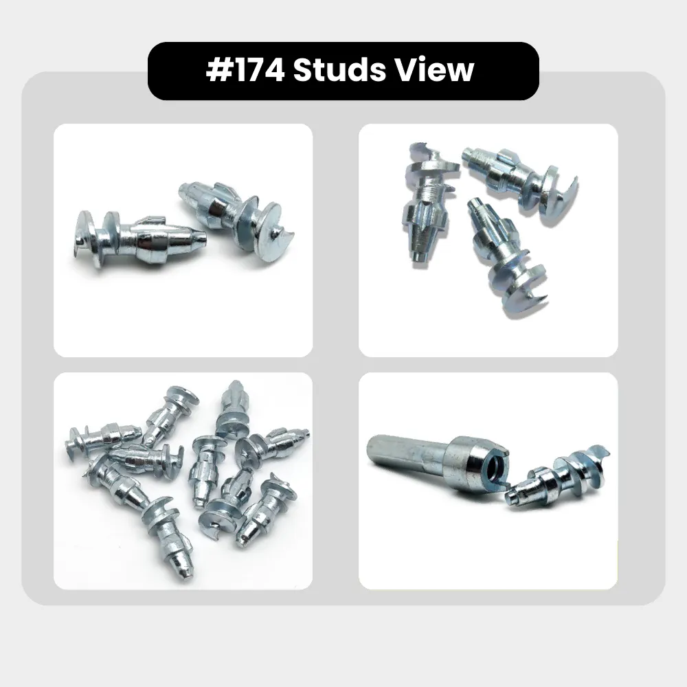 Model 174 Front Dirt Bike Tire Studs –  Traction on Ice & Mud