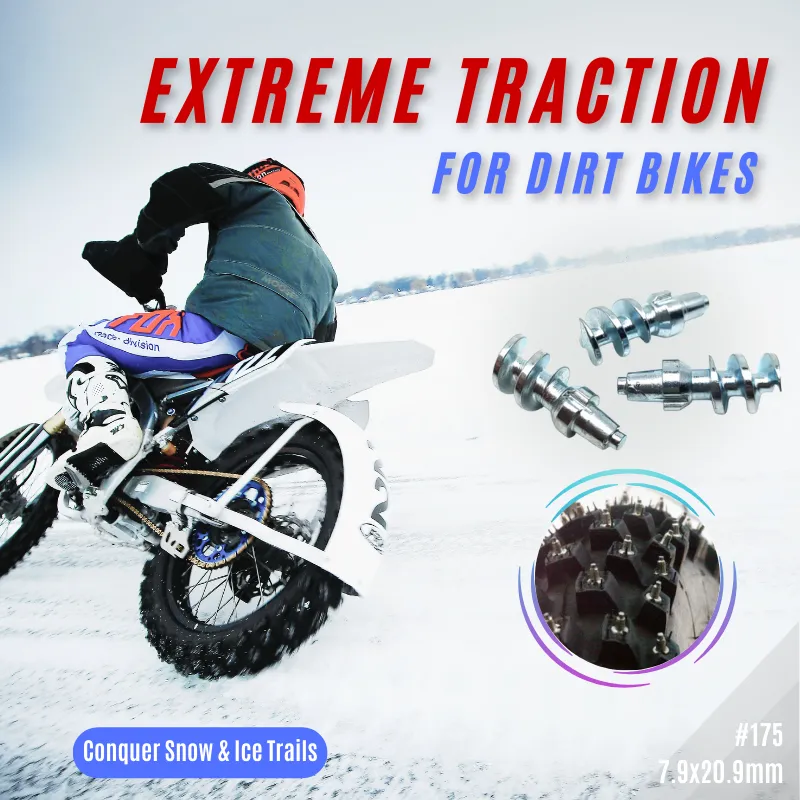 Model 175 anti-slip studs for off-road vehicle tires