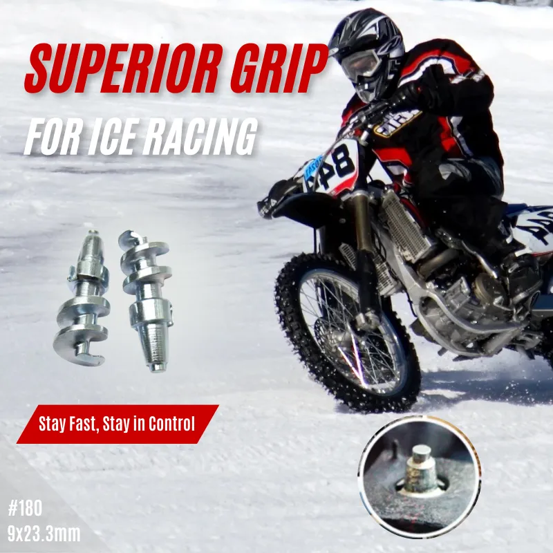 Heavy-duty 180 motorcycle ice studs for off-road riding