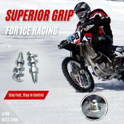Heavy-duty 180 motorcycle ice studs for off-road riding
