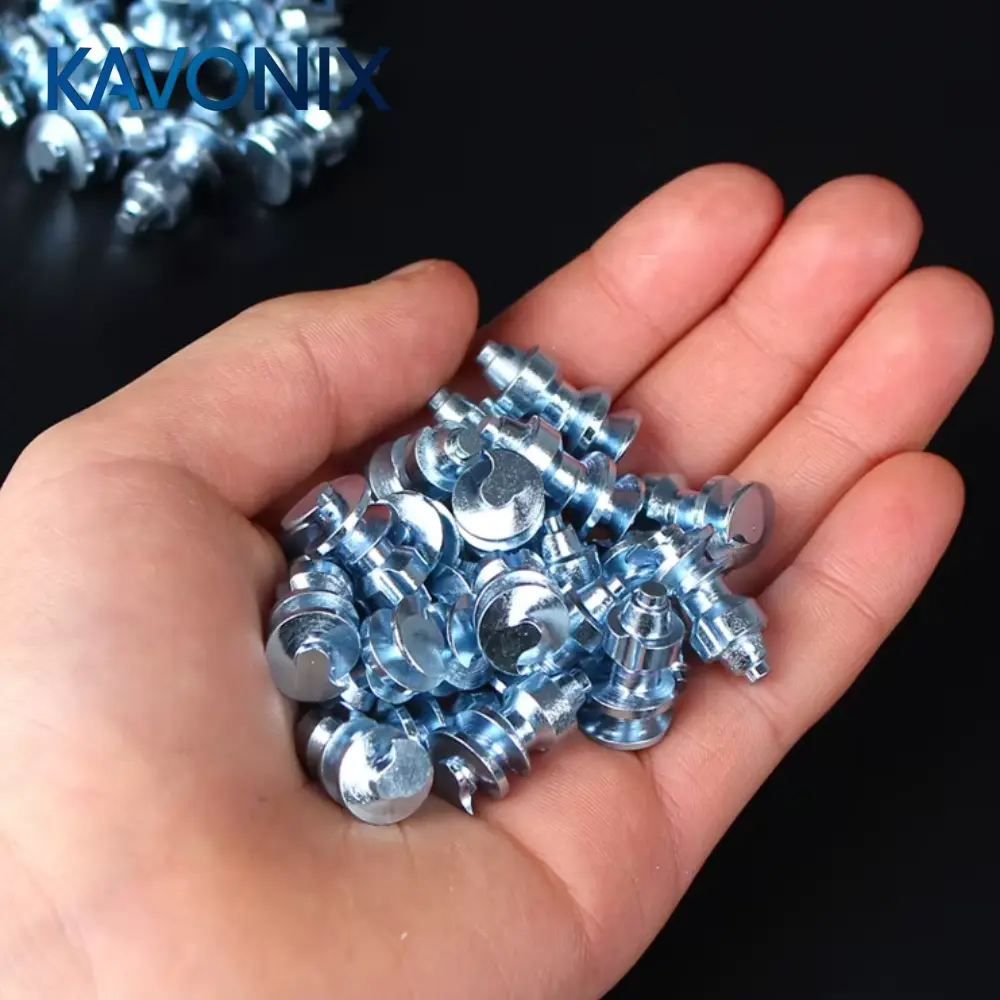 Bulk pack of model 1910 tractor tire studs for heavy equipment