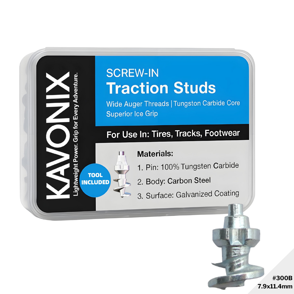 Model 300B 3.5mm Prominence Screw in Studs for Improved Traction in Work Boots or Hiking Boots