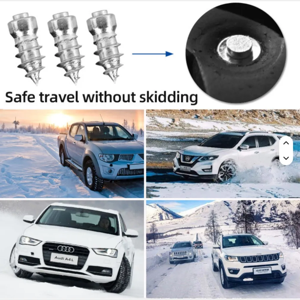 Model 6×6-H15 Tyre Studs for Motorcycle | Screw-In Tire Studs