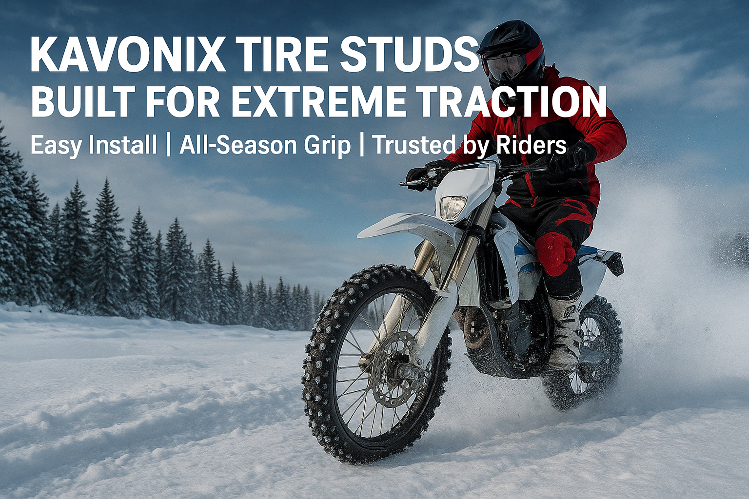 How to Select the Right Dirt Bike Studs for Ice, Mud, and Snow？-Kavonix