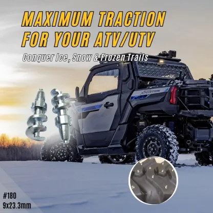 model 180 carbide ice studs for atv and utv tires high traction screw tire studs